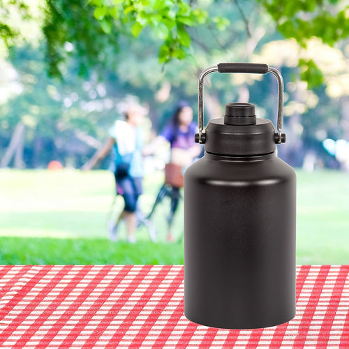 3.8L Double Wall Insulated Stainless Steel Water Bottle – Large Hot & Cold Drinks Jug for All-Day Hydration