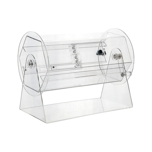 Acrylic Raffle Drum with Lockable Lottery Drawing Cage for Tickets & Raffle Balls