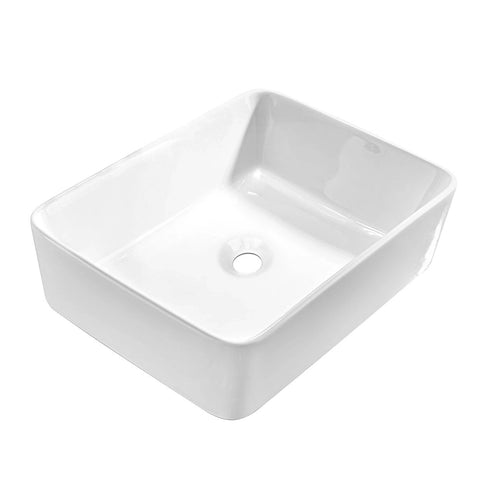Ceramic Above Counter Bathroom Basin White 48cm