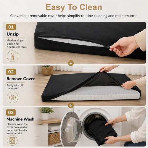 110CM XL Pet Bed Mattress Dog Cat Memory Foam Pad Mat Cushion