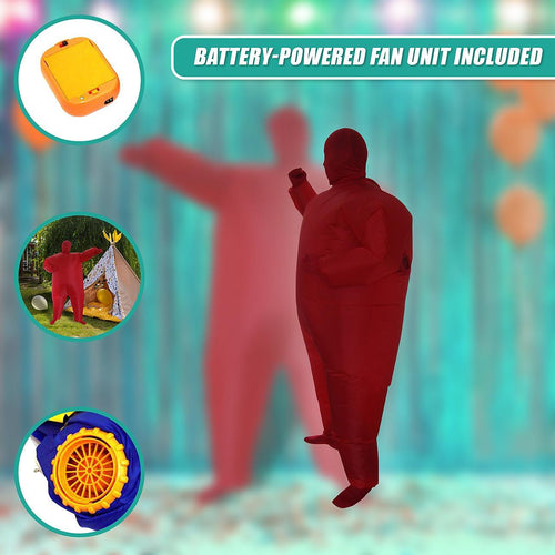 Inflatable Plain Red Fancy Dress Costume