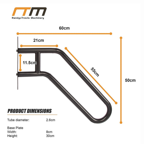 Handrail Steps Railing Outdoor Indoor Metal Rail