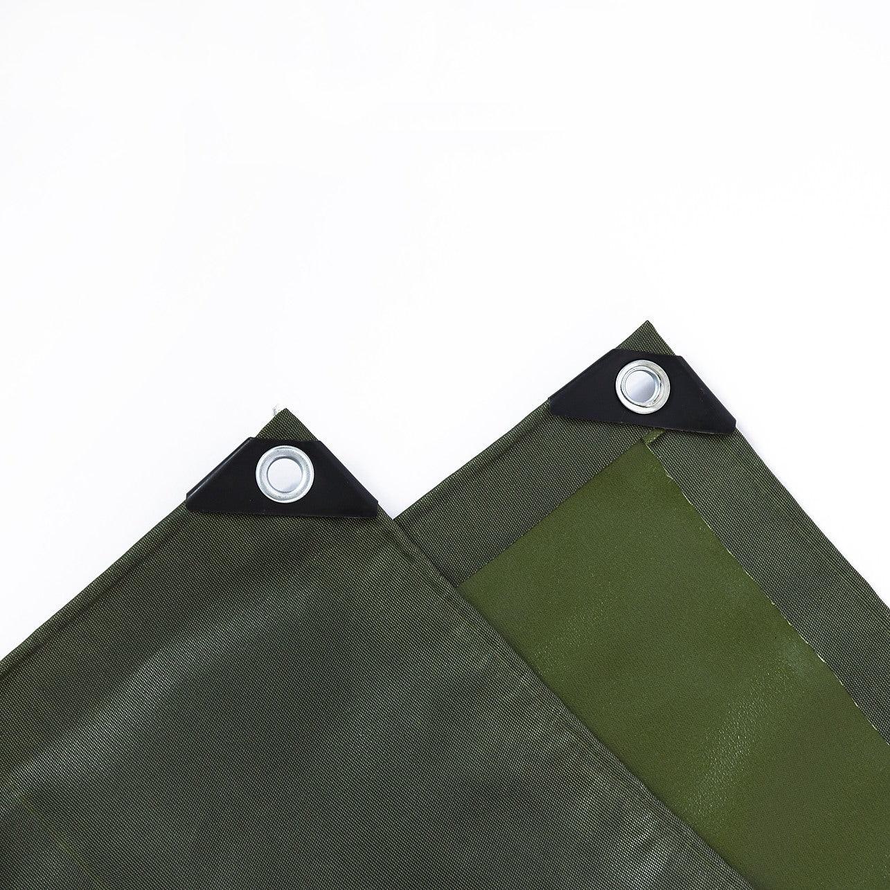 2m x 3m tarp 2m x 3m Army Tarp Heavy Duty 400GSM Tarpaulin Canvas Cover Waterproof Sun Blocked