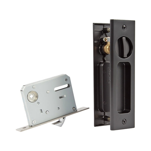 160mm Recessed Sliding Door Lock Handle Set with Key Lock for Pocket & Timber Doors