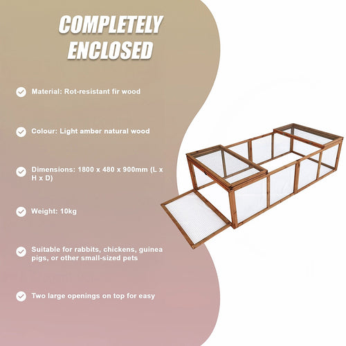 Large Chicken Coop & Run – Outdoor Rabbit Hutch, Guinea Pig Cage and Pet House