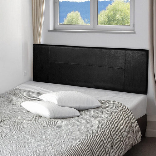 Queen Black PU Leather Bed Headboard Bedhead