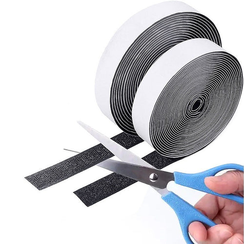 1m Self-Adhesive Hook and Loop Fastener Tape – Strong Stick-On Velcro Strip