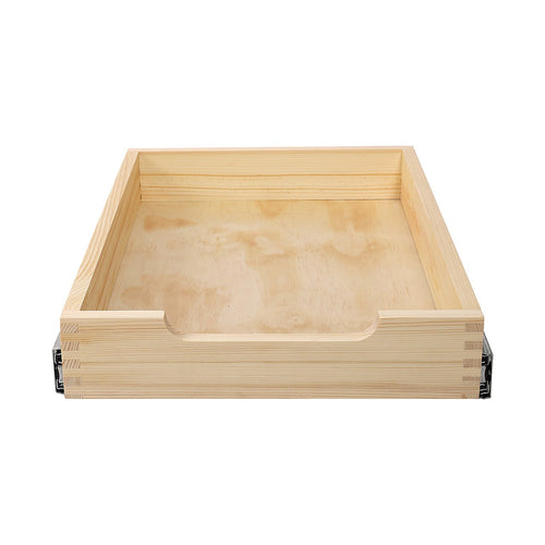 Pull Out Cabinet Drawer 35 x 53cm Pine Wood Soft Close Shelf