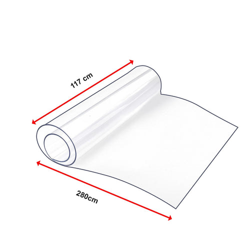 PVC Tablecloth Protector Table Cover Dining Table Cloth Plastic 2800x1170mm 2.0mm
