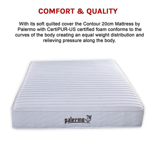 Contour Encased Coil Queen Mattress - CertiPUR-US Certified Foam
