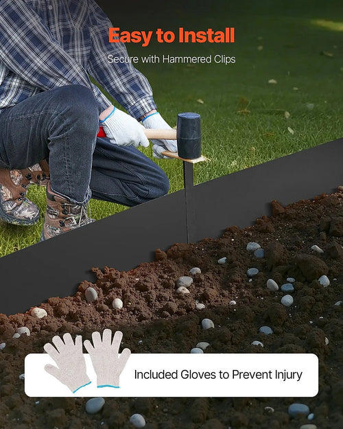 Steel Landscape Edging 6 Pack – 100x20cm Rust-Resistant Garden Border Edging