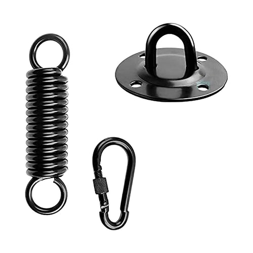 Heavy Duty Swing Hanger Suspension Ceiling Hook with Spring & Carabiner