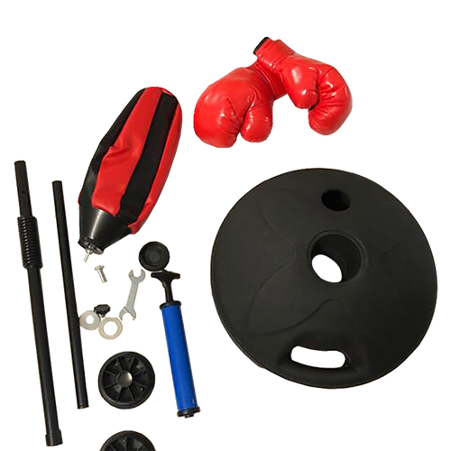 Kids Boxing Punching Bag Set with Training Gloves – Adjustable Fitness Stand for Children