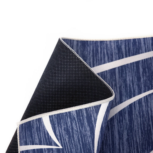 200x300cm Large Floor Blue Wave Lines Rug – Modern Area Carpet for Bedroom, Living Room, Lounge or Home Décor Mat