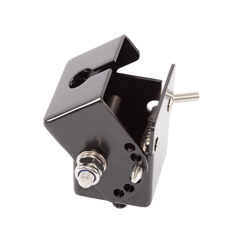 Adjustable Folding UHF Antenna Mount Bracket – Black Bullbar Clamp for 4WD, Truck & Off-Road Vehicles