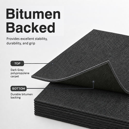 5m² Dark Grey Carpet Tiles Set – Commercial & Home Flooring for Office, Retail & Living Areas