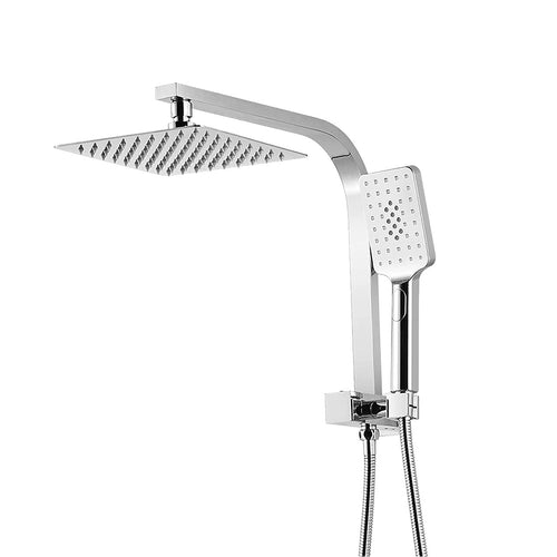Wall Mounted Chrome Dual Shower Mixer – Rainfall & Handheld Massage Head