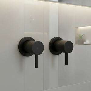 Bathroom Shower Bath Hot and Cold Mixer WATERMARK Certified - Black