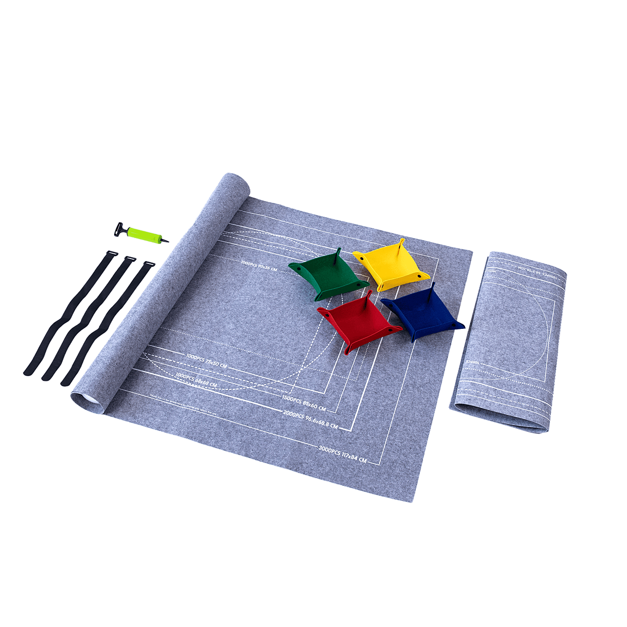 thumbnail image 2 of Milisten 2000pieces Puzzle Mat Inflatable Tube Jigsaw Roll Mat Puzzle Blanket Portable Travel Storage Bag 2 of 10