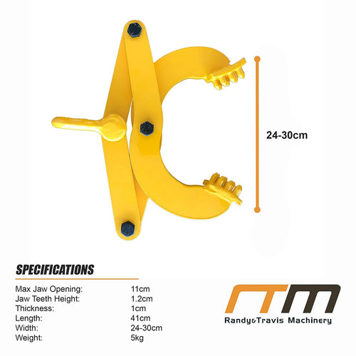 Steel Single Scissor Pallet Puller Clamp 1 Ton Capacity Pallet Grabber