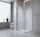 120x100cm Corner Frameless Shower Screen – Chrome Wall & Floor Channel with Brass Hinges for Elegant Bathrooms