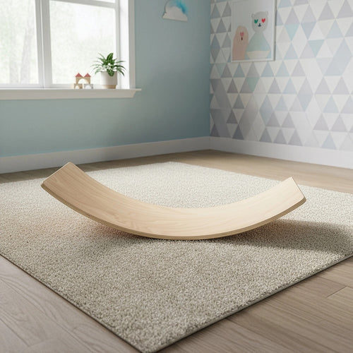 Balance Board Beam Seesaw Wooden Child Kids Adult Yoga