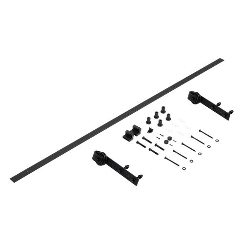 Black Sliding Barn Door Hardware 1.8M 
