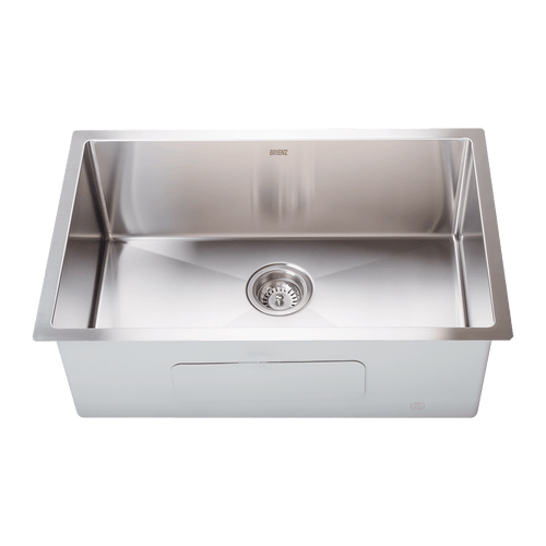 700x450mm Stainless Steel Handmade 1.5mm Sink with Waste in Stainless Steel with brushed finish Finish