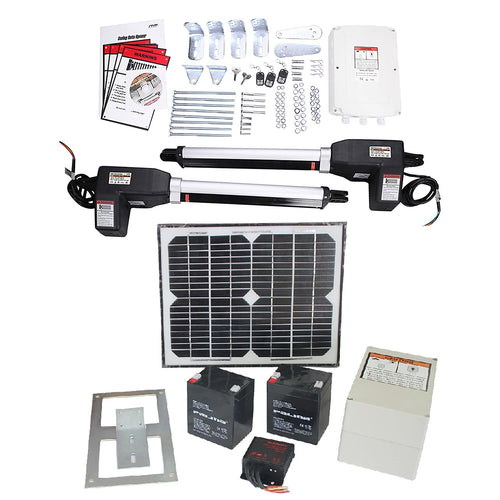 1000KG 10W Solar Double Swing Auto Motor Remote Gate Opener