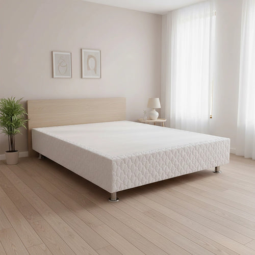 Double Bed Base with Slats & Cover – Sturdy Ensemble Frame