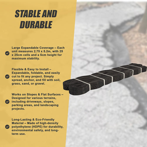HDPE Ground Grid Paver – Gravel Stabilizer for Driveways & Landscaping