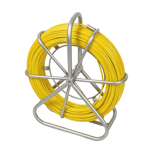 Duct Rodder 100m x 4.5mm Fibreglass Cable Puller with Steel Reel