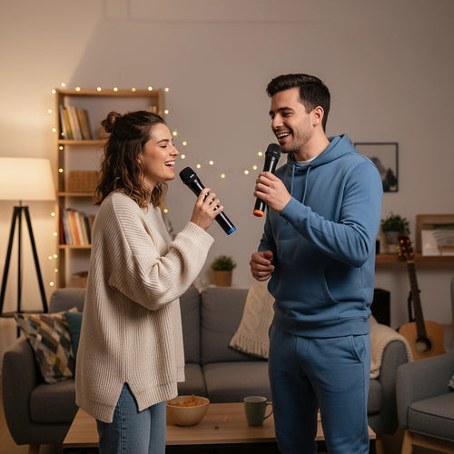 2 x Wireless Microphone Handheld Cordless Professional Mic Karaoke Receiver