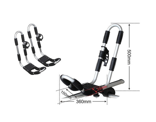 J-Bar Kayak Roof Rack – Car Mount Carrier for Canoe & SUP Transport