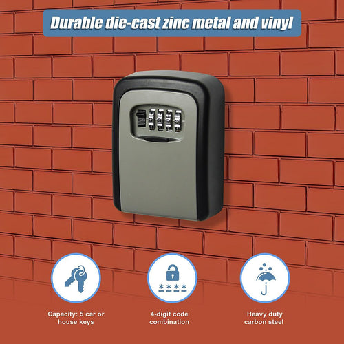 Commercial Grade Lock Wall Mounted Key Safe Storage Lock Box security