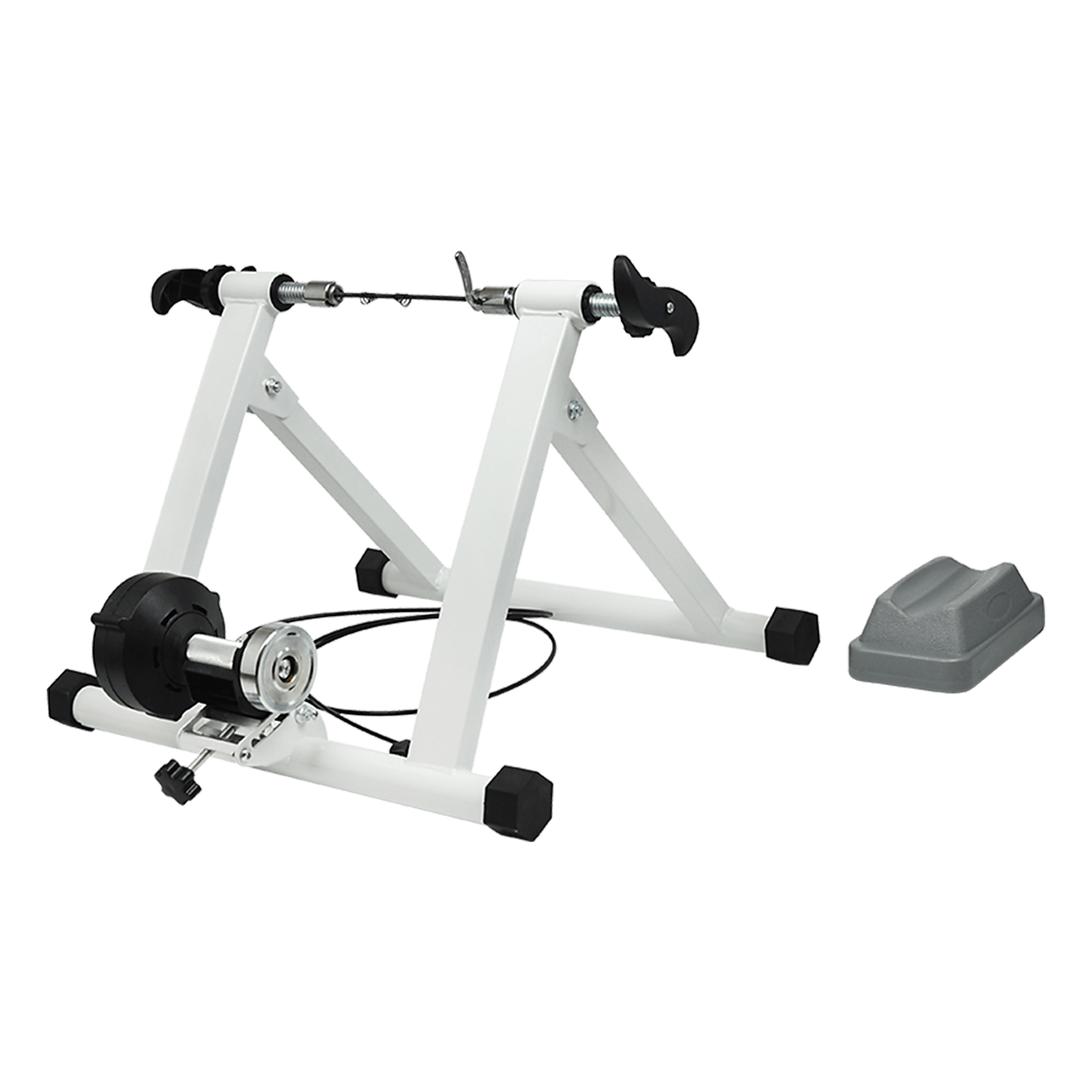 Bicycle exercise top stand trainer