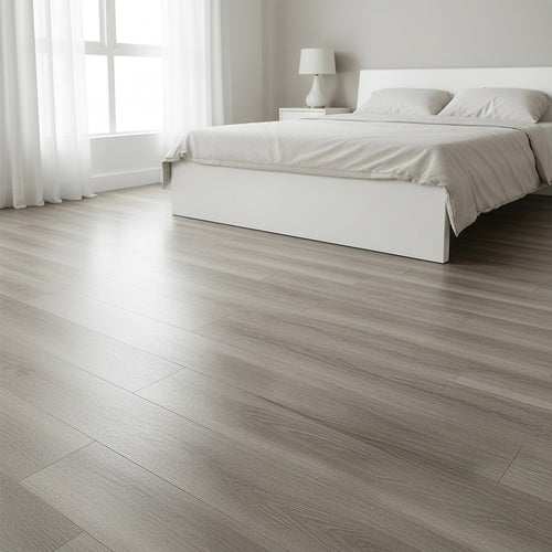 Vinyl Floor Tiles Wood Grain Ash Look  – 16 Pack Peel & Stick Flooring