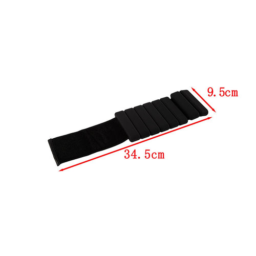 2-Piece Ankle & Wrist Weights – 2kg Pair Adjustable Workout Bangles (Black)