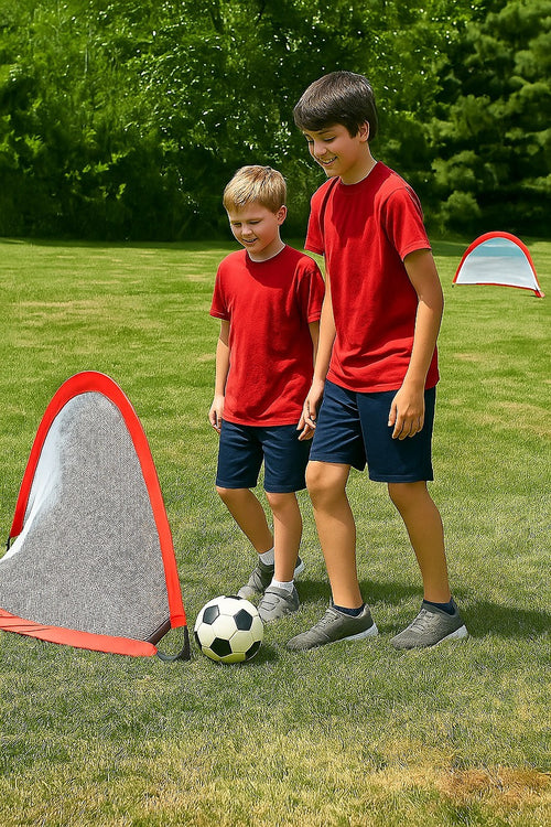 Portable Kids Soccer Goal Set with Cones