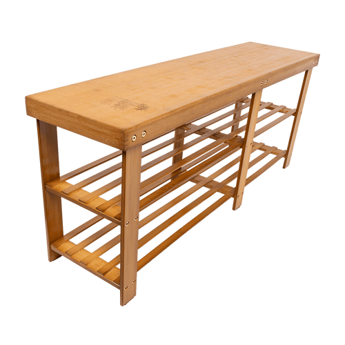 Bamboo Shoe Rack Wooden Bench Storage Organiser Cabinet Holder Stool
