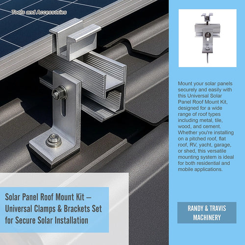 Solar Panel Roof Mount Kit – Clamps & Brackets Set for Secure Solar Installation