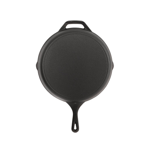Cast Iron Frying Pan 30cm Pre-Seasoned Skillet for BBQ
