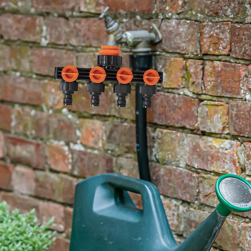 4 Way Hose Connector Tap Irrigation Garden Kit 