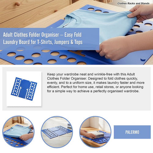 Adult Clothes Folder Organiser – Easy Fold Laundry Board for Shirts & Jumpers