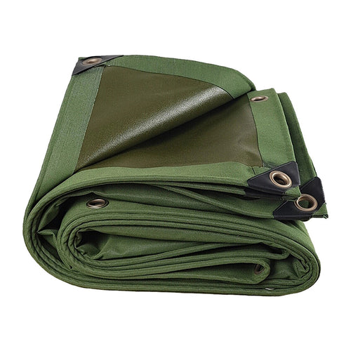 3x4M Army Heavy Duty Waterproof Canvas Tarp Tarpaulin Sun Blocked Dustproof