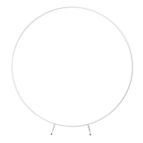 2M Wedding Hoop Round Circle Arch Backdrop Flower Display Stand Frame Background White