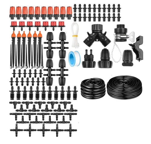 280PCS Drip Irrigation Kit 45M – Garden Watering System Set