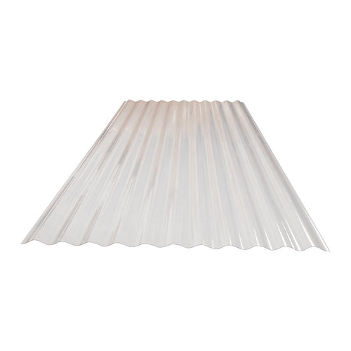 0.8mm Polycarbonate Corrugated Roofing Sheets 836x2000mm 10pk – UV-Resistant Clear Panels for Durable Coverage
