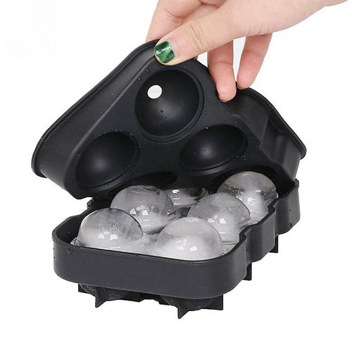 2x Ice Cube Tray  Ball Mould Cube Silicone For Whisky Cocktails