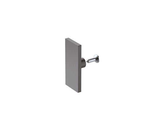 120x80cm Frameless Glass Sliding Corner Shower with Gunmetal Rail and Hardware